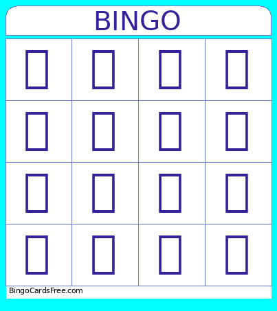 가나다 빙고 Bingo Card