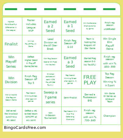 ______ Bingo