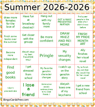🌈🏳️⚧️ Bingo Card