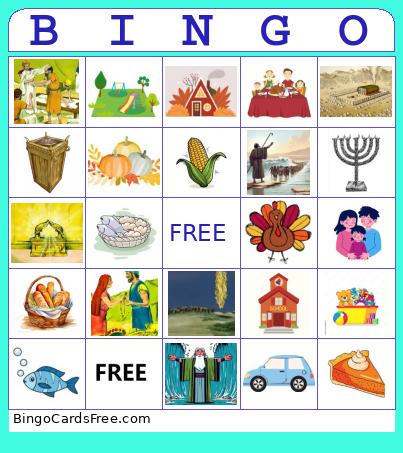 2-5 YO Sunday School Bingo Card