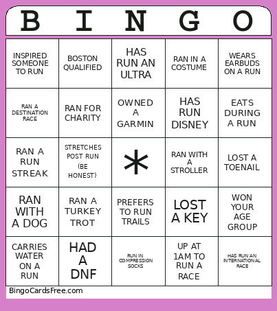 20 5RRT Bingo Card