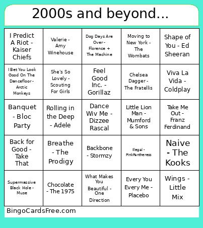 2000s and beyond... Bingo