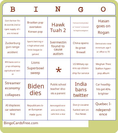 20205 Bingo