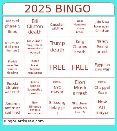 2025 BINGO