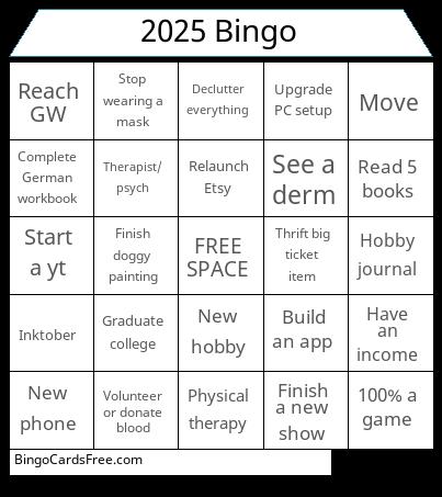 2025 Bingo