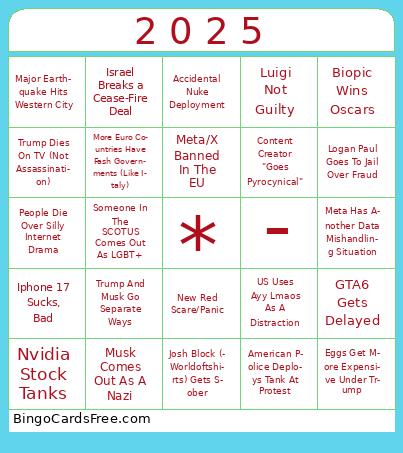 2025 Bingo