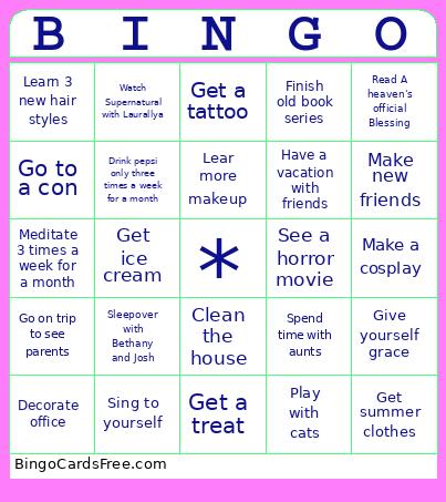 2025 For Me Bingo Card