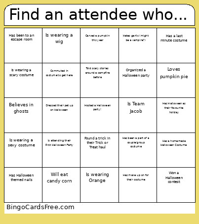 2025 Halloween Extraordinaire Bingo Card