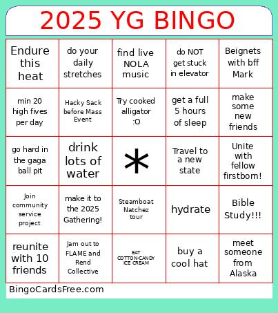 2025 YG BINGO