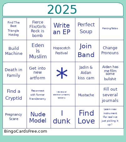 2025b Bingo Card