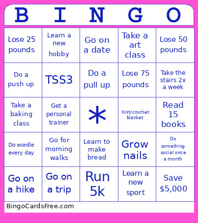 2026! Bingo Card