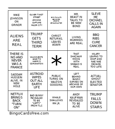 2026 Bing Bingo Card