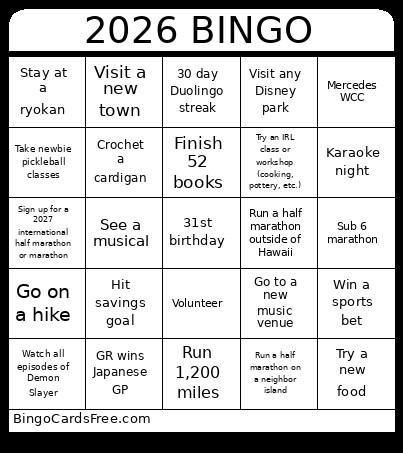 2026 Bingo Card 7