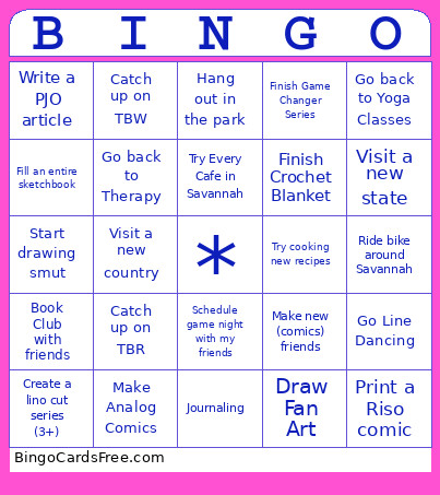 2026 Bingo Card 3