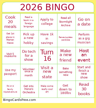 2026 Bingo Card 3