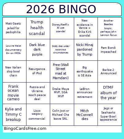 2026 Bingo Card 5