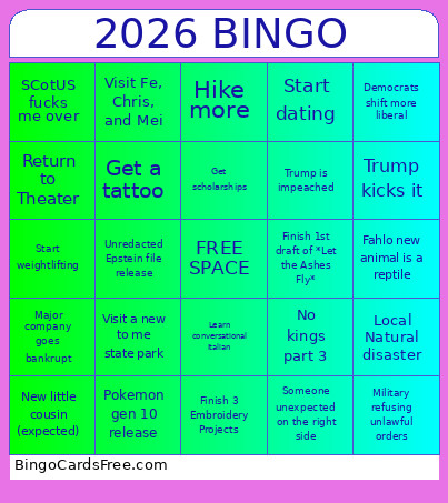2026 Bingo Card 3