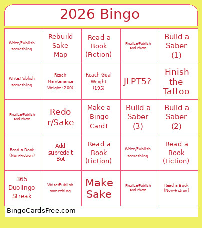 2026 Bingo Card 2