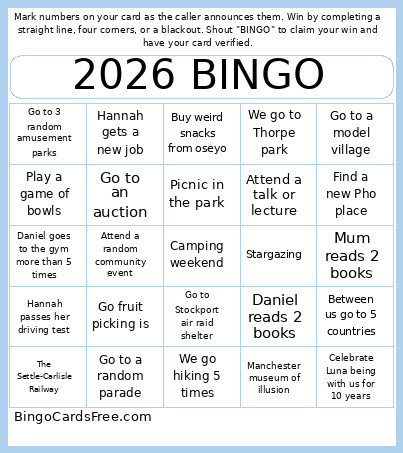2026 Bingo Card 3