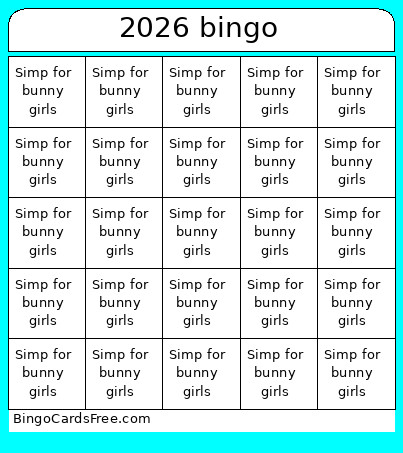 2026 Bingo Card