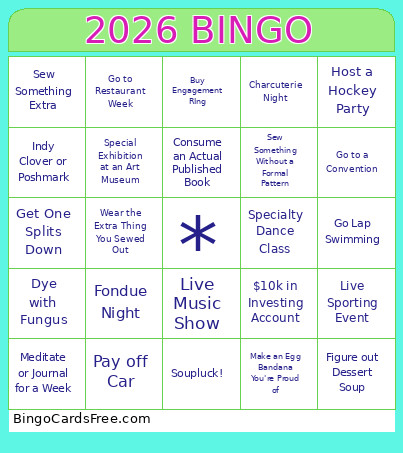 2026 Bingo Card