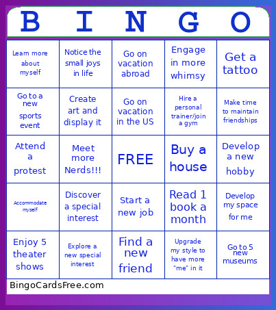 2026 Bingo Card 2