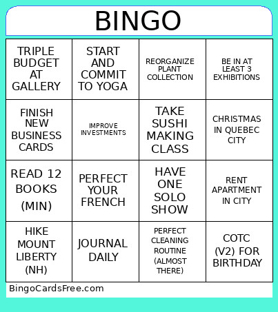 2026 Bingo Card 4