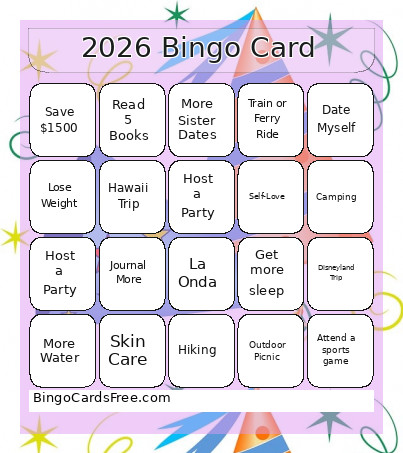 2026 Bingo Card