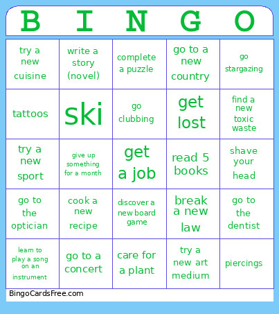 2026 - Sarah Bingo Card