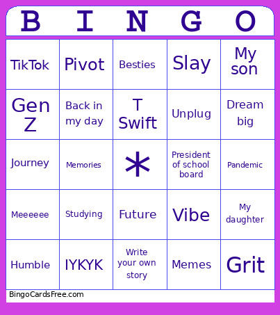 2026 Commencement Bingo Card
