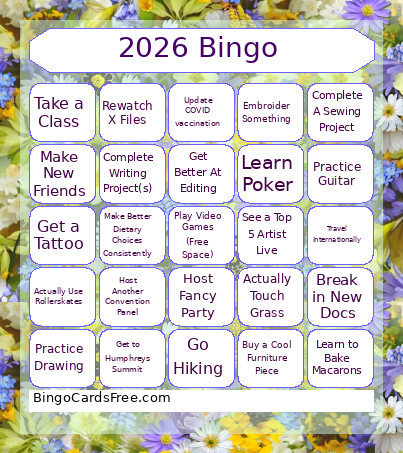 2026 Formerse Bingo Card