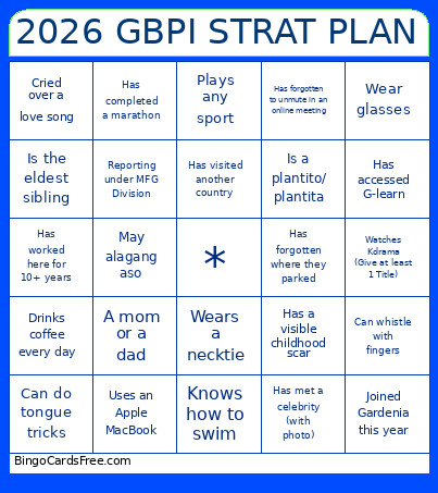 2026 GBPI Strat Plan Bingo Card