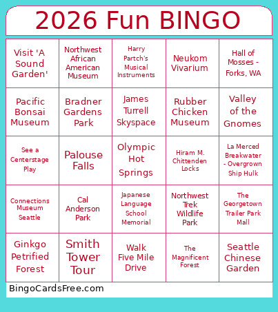 2026 Joy Bingo Card