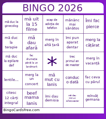 2026 Lock In Bingo Card