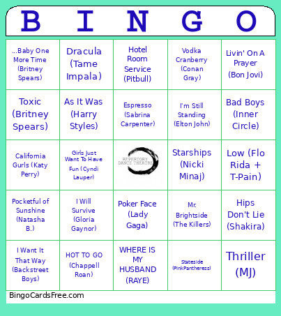 2026 RDT Banquet Bingo Card