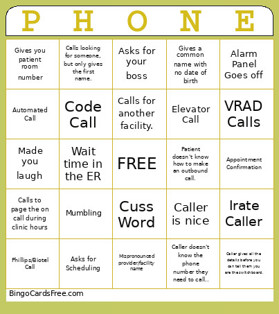 2026 Telecommunications Week Bingo Card