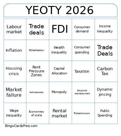 2026 YEOTY Bingo Card