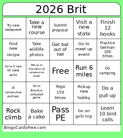 2026 Bingo Card 3