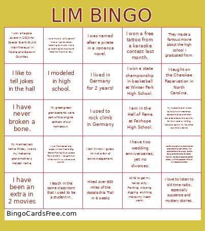 24-25 LIM BINGO