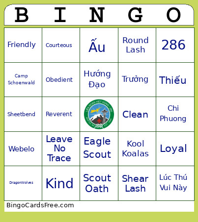 286 Bingo Card