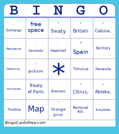 2nd Chapter 2 Ss Grade 4 Bingo Card 3