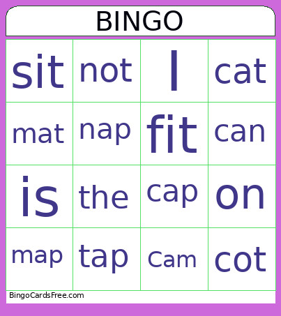 35 + 36 Bingo Card