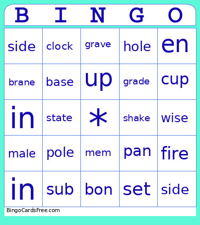 4/17 Bingo Card 2