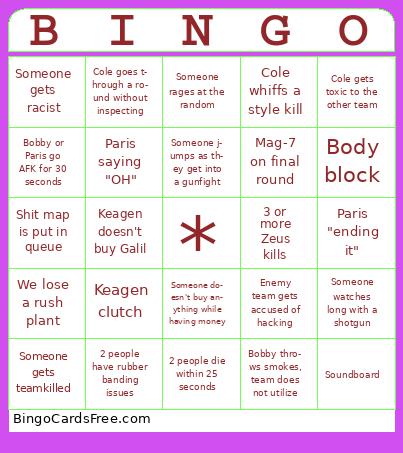 4 stack Bingo