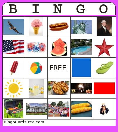 4th of July Bingo