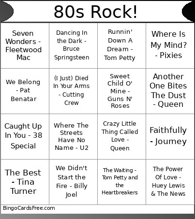 4x4-Village Bingo Card