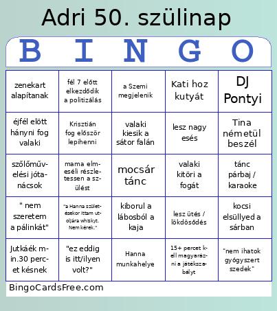 50.sz. Bingo
