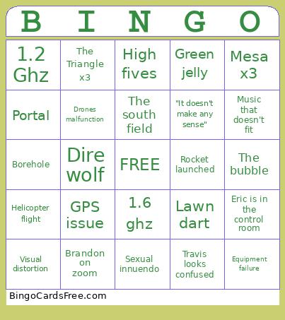 7.8.25 SWR Bingo