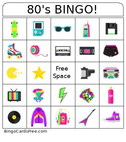 80's BINGO!