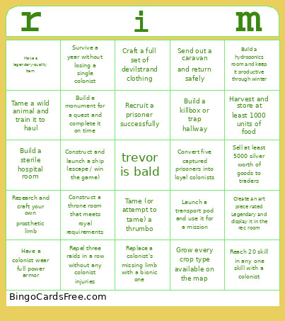 ?9iqVG Bingo Card